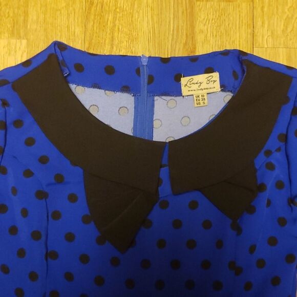 Lindy Bop polka dot dress sz small (altered) - Picture 2 of 5